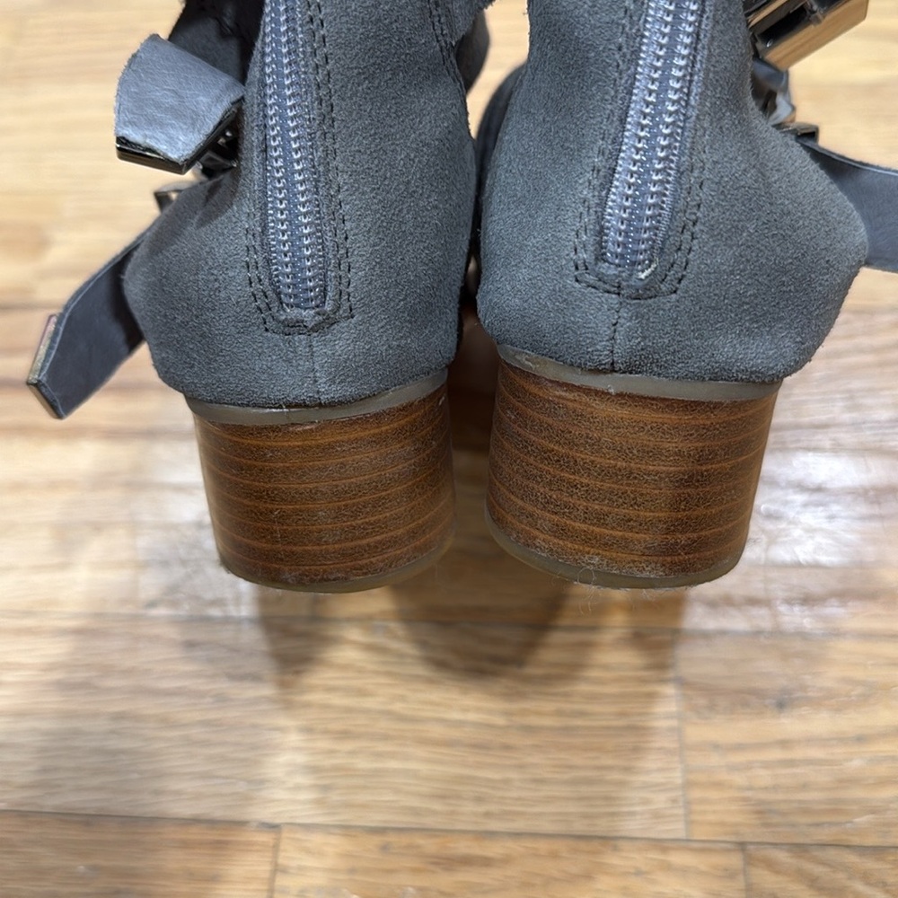 Jeffrey Campbell Nuestra Suede Cut-Out Booties - Picture 8 of 11